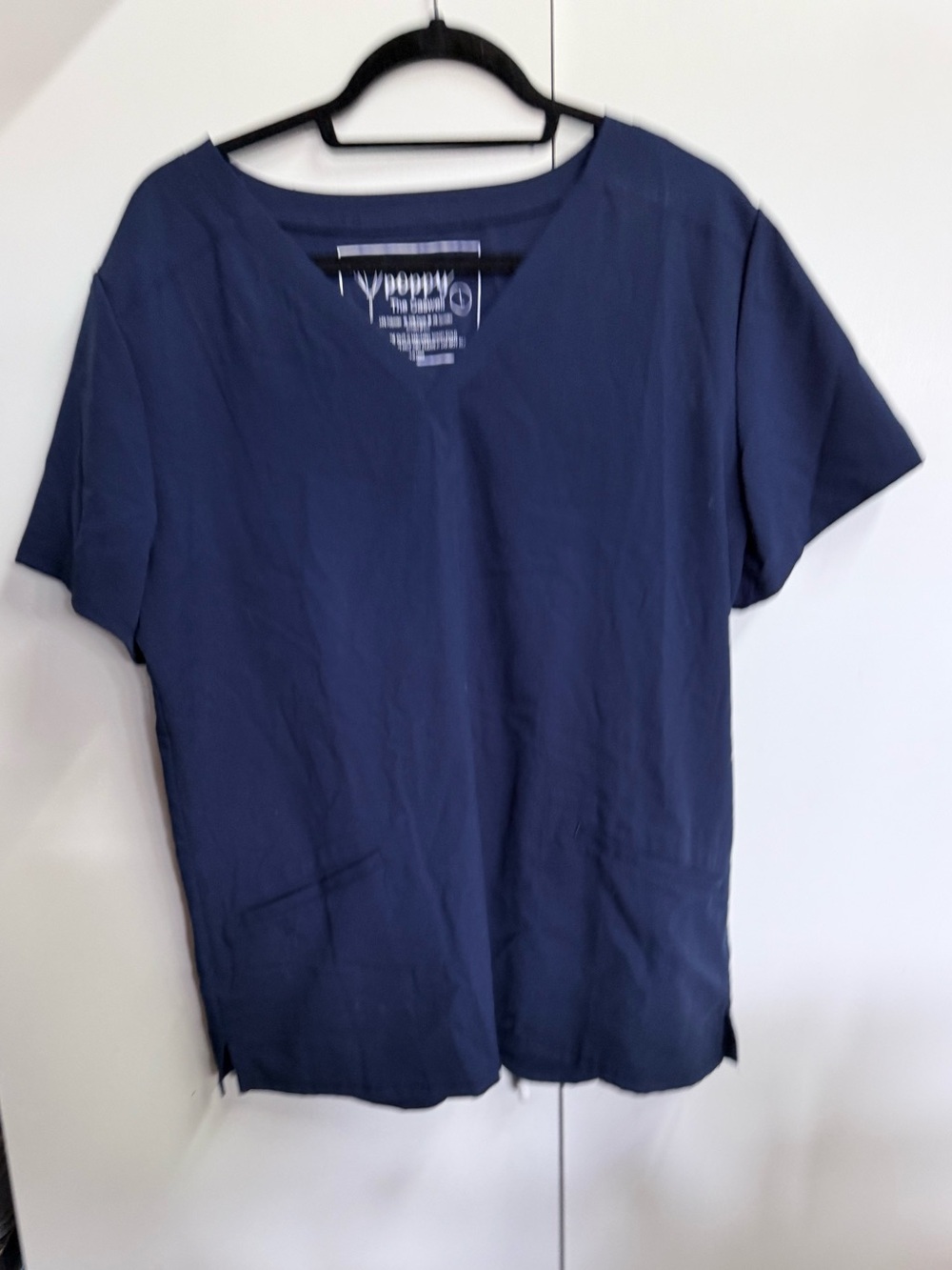 Poppy Scrub Top - Navy Large